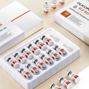 Suero Facial de levadura, juego de cuidado de la piel liofilizado, reduce los poros, hidratante, ilumina la esencia de péptidos antienvejecimiento